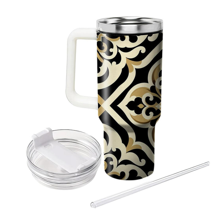 Geometric Quatrefoil Elegance  Decorative Tumblers