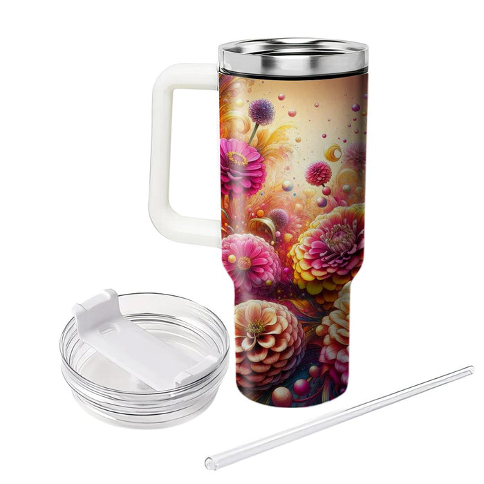 Bold Bloom Burst  Tumbler Cups