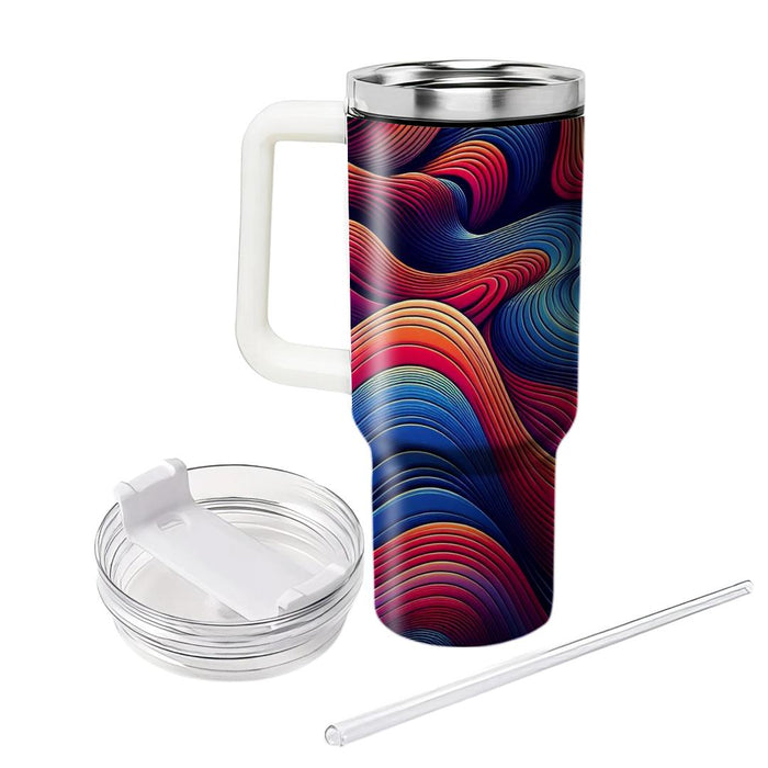  Rainbow Waves  Unique Tumblers