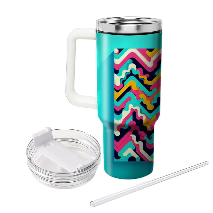 Funky Zigzag  Unique Tumblers