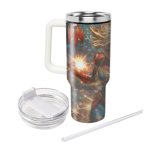 Brie Larson: The Cosmic Force Of Captain Marvel Tumblers For Gifts