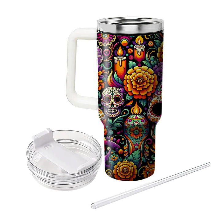 Vibrant Echoes - Day Of The Dead  Insulated Tumblers