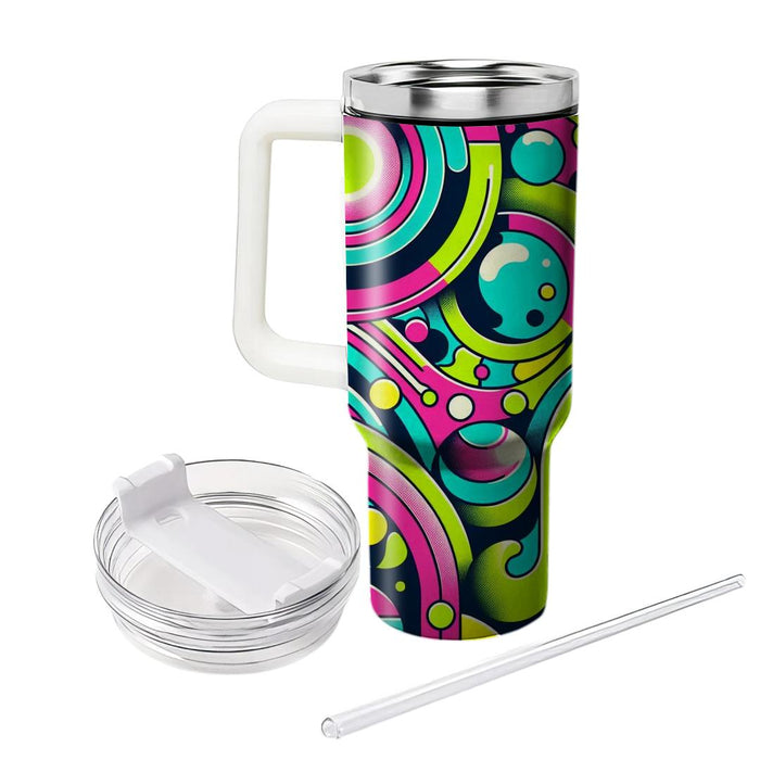 Retro Paisley Pop  Travel Tumblers