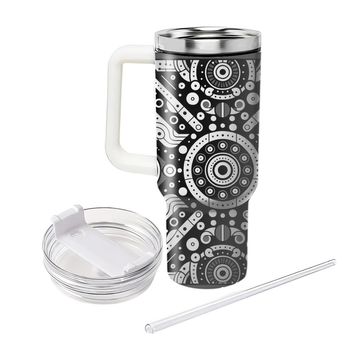 Abstract Circles And Lines  Insulated Tumblers