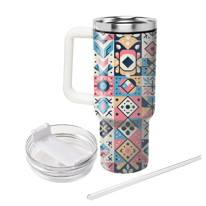 Floral Geometry  Insulated Tumblers