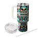 Geometric Aztec Fusion  Travel Tumblers