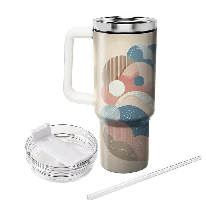 Soft Abstract Shapes  Travel Tumblers