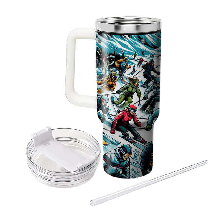 Winter Ski Adventure  Decorative Tumblers