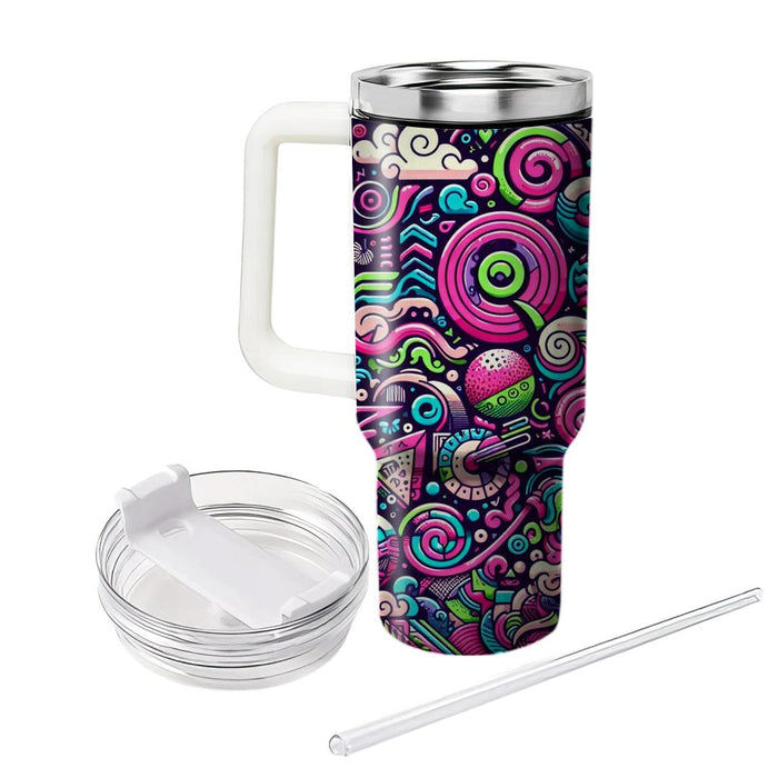 Funky Doodle Explosion  Tumblers For Gifts