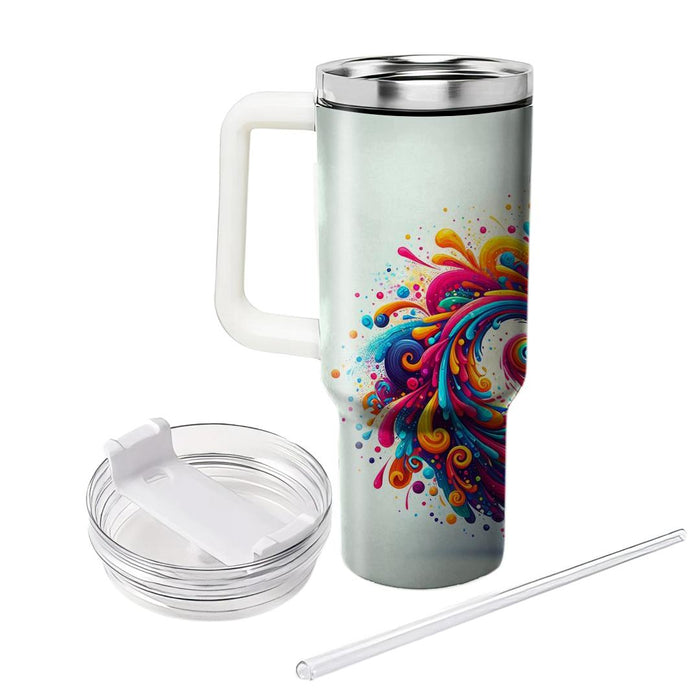 Whirlwind Of Color - Festival Of Colors  Custom Tumblers