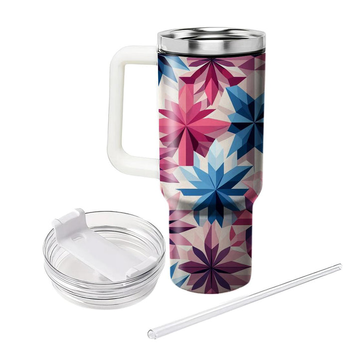 Geometric Flower Petals  Insulated Tumblers