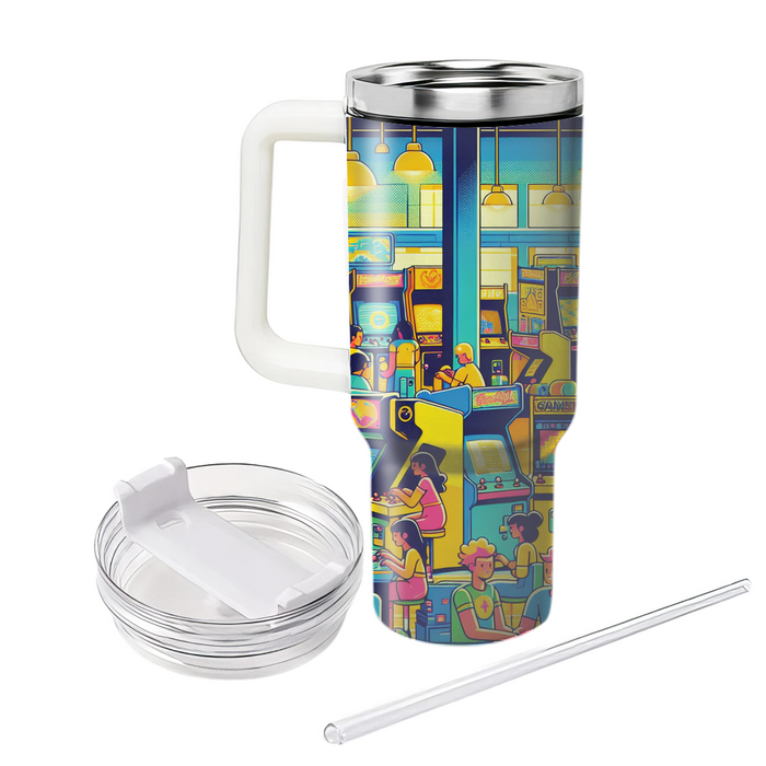 Neon Night Arcade Insulated Tumblers