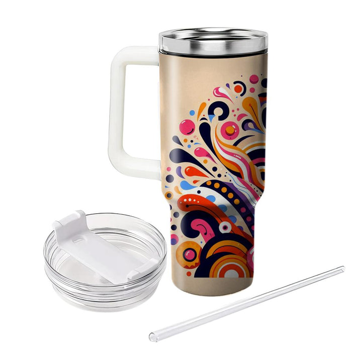 Artistic Retro Patterns  Tumblers With Lids