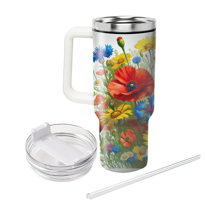 Wildflower Wonders  Tumblers With Lids