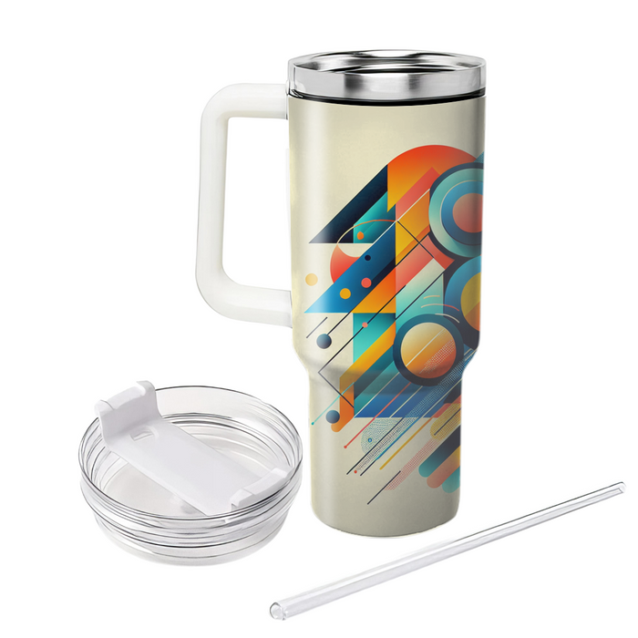 Vibrant Retro Geometry Insulated Tumblers