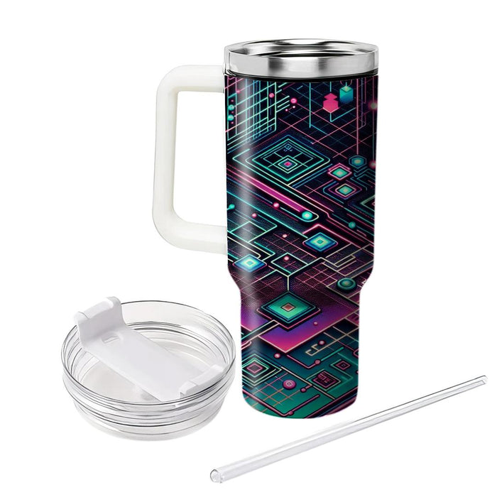 Techno Grid  Unique Tumblers