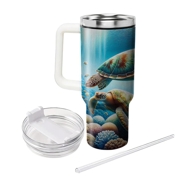 Underwater Turtles  Tumbler Cups