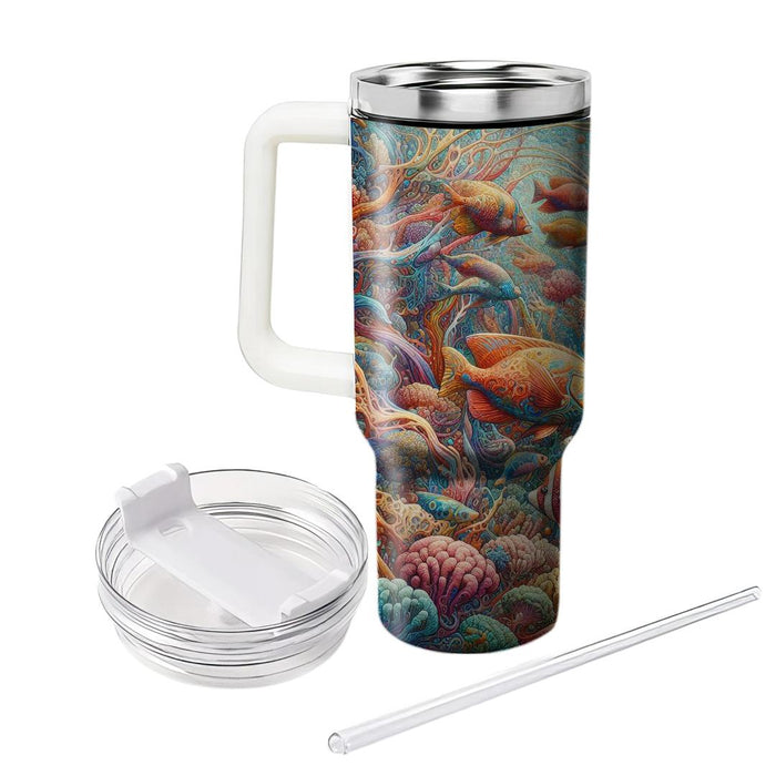 Vivid Tropical Fish  Tumbler Cups