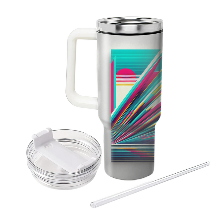 Vibrant Retro Lines  Tumblers For Gifts