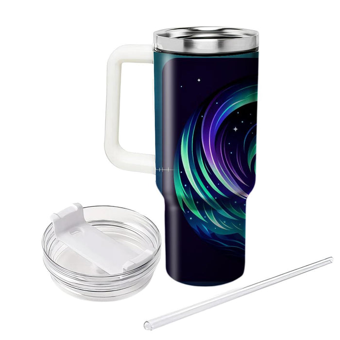 Winter Midnight Aurora  Custom Tumblers