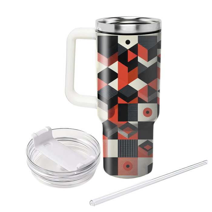 Textured Checkerboard  Insulated Tumblers