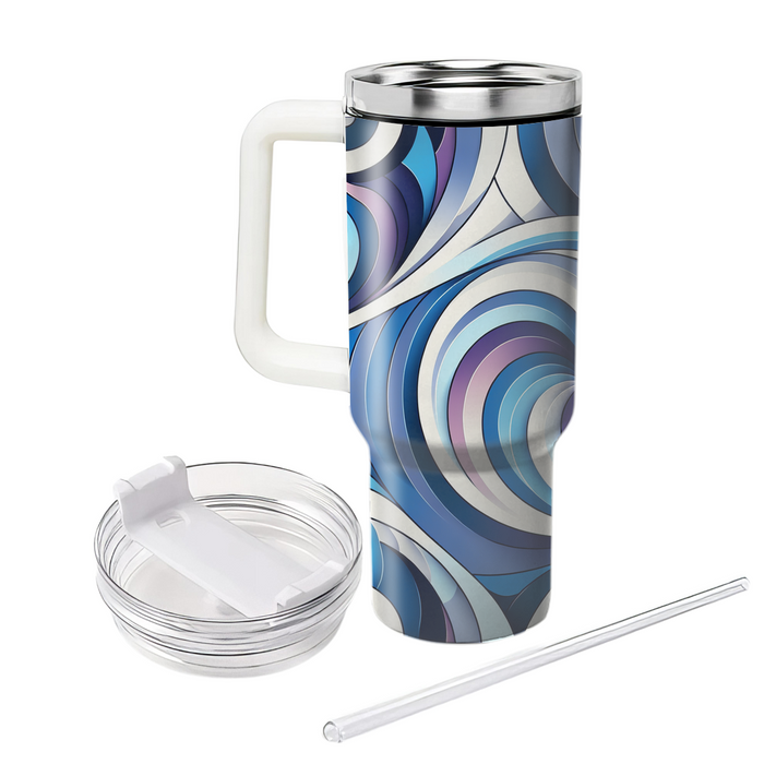 Artistic Spiral Flow  Insulated Tumblers