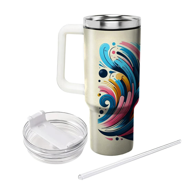 Abstract Brush Strokes  Tumbler Cups