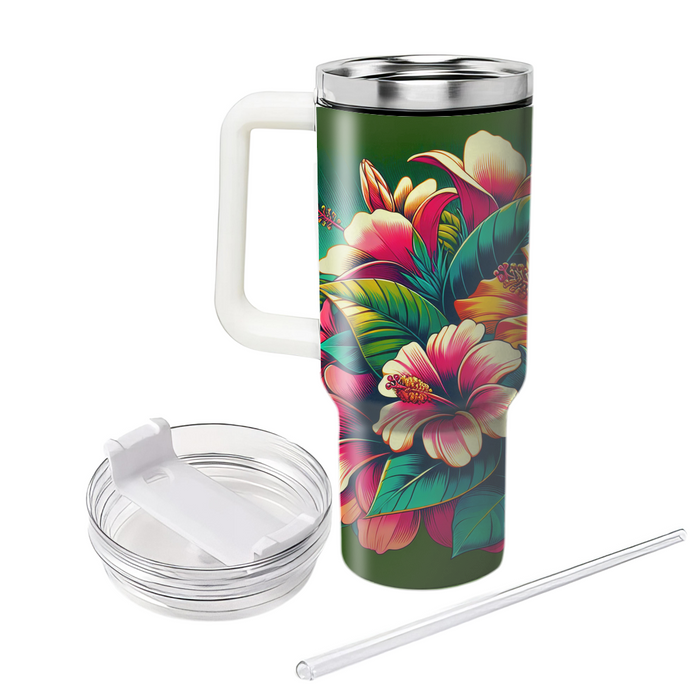 Bold Tropical Vibes  Custom Tumblers