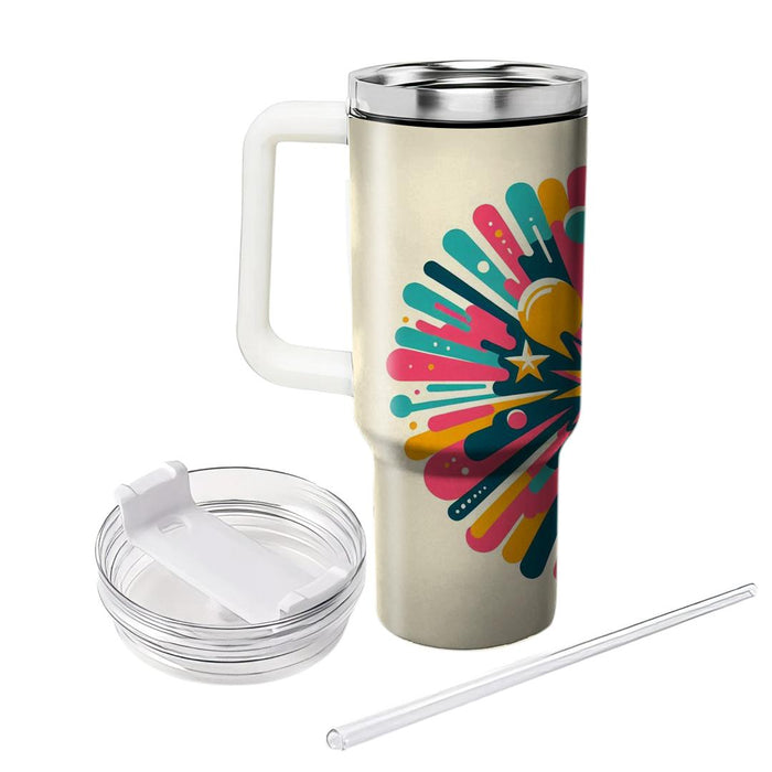 Vivid Starburst Splash  Tumbler Cups