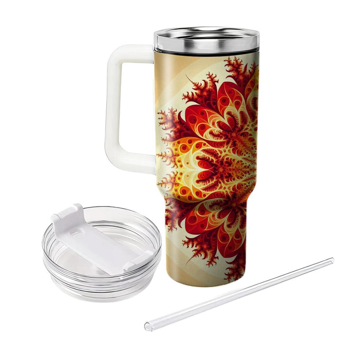 Fractal Flame  Travel Tumblers