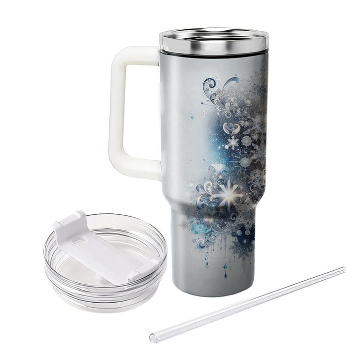 Winter Crystal Snowfall  Insulated Tumblers