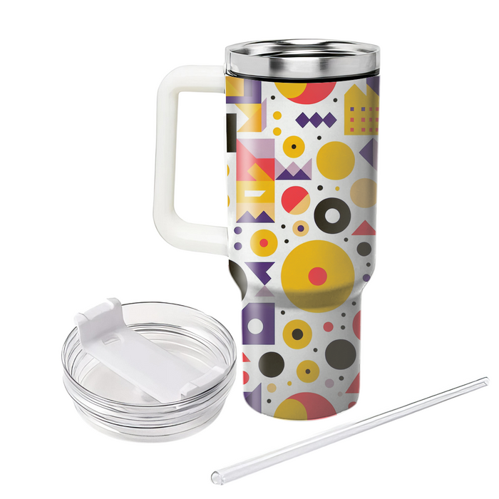 Funky Geometric Dots Custom Tumblers