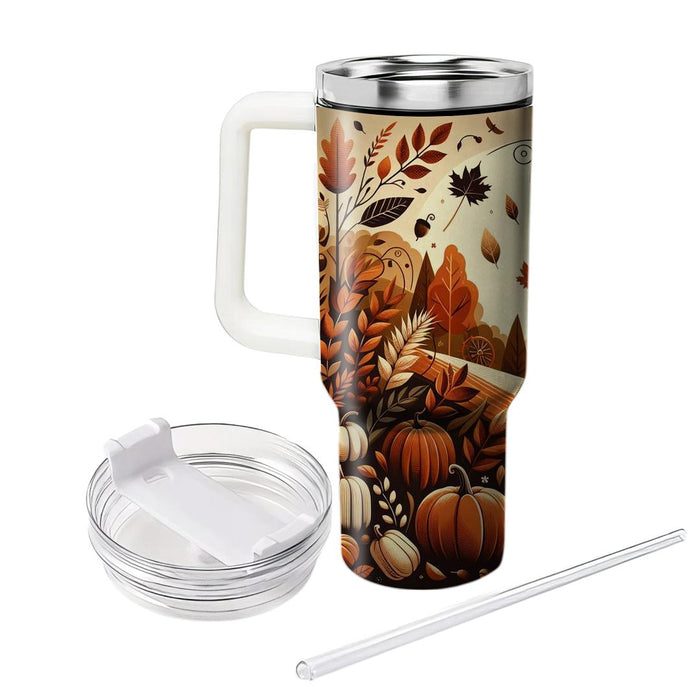 Autumn Harvest Treasures  Decorative Tumblers