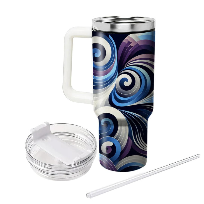 Abstract Spiral Pattern  Decorative Tumblers