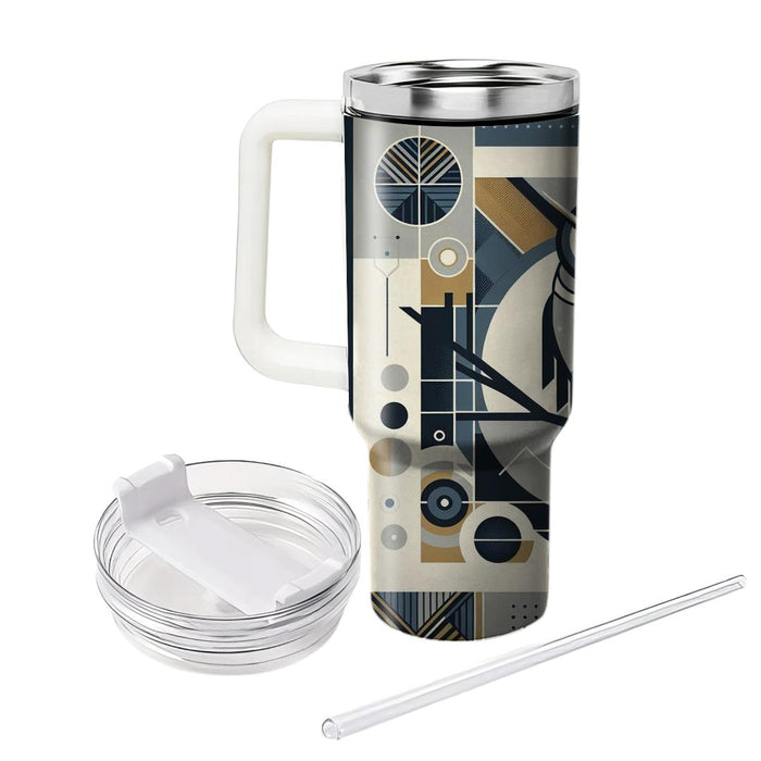 Geometric Owl Wisdom  Personalized Tumblers