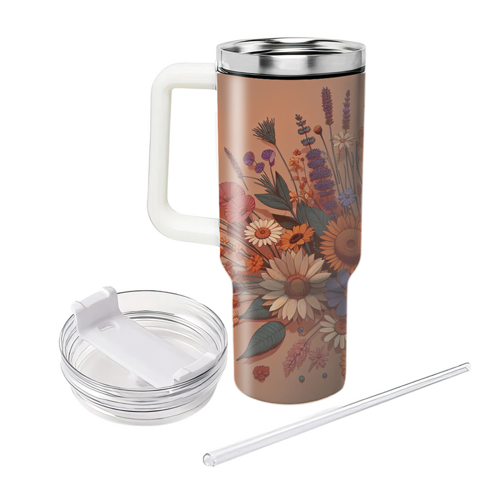 Boho Blossom Fusion  Custom Tumblers