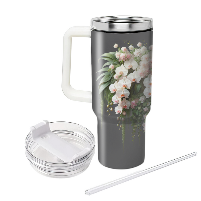 Elegant Orchid Cascade Tumbler Cups