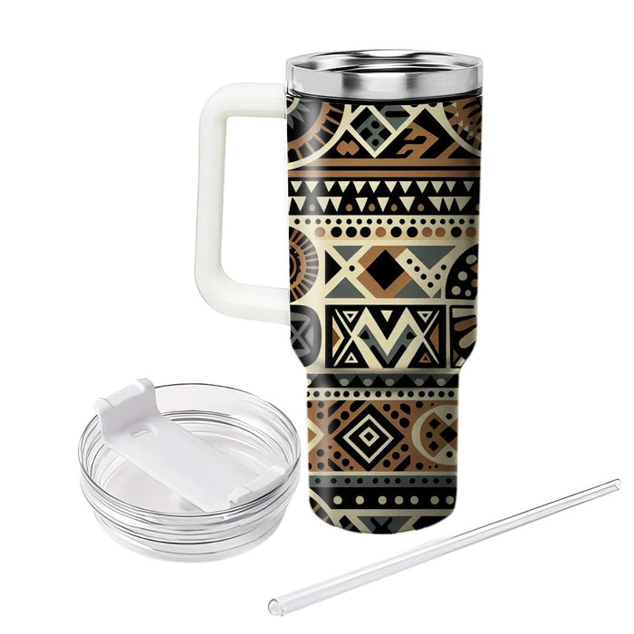 Bold African Tribal Print  Decorative Tumblers