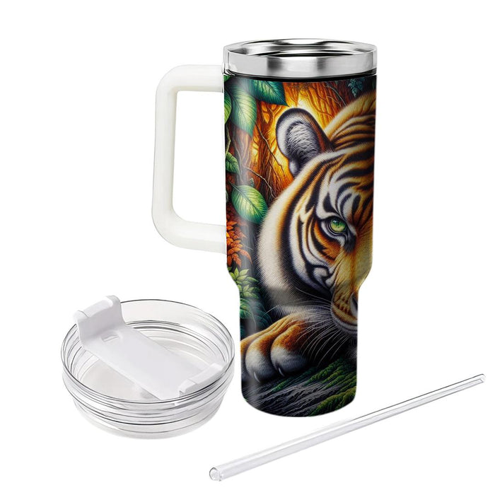 Vivid Tiger Jungle  Custom Tumblers