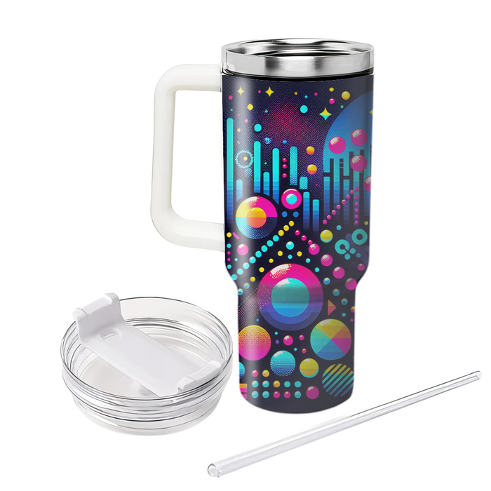 Retro Neon Dots  Tumbler Cups