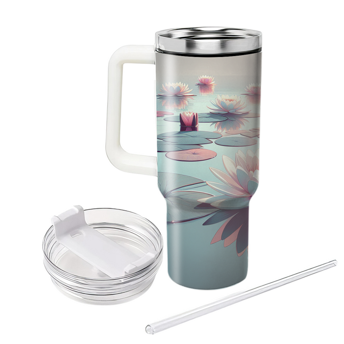 Serene Water Lily Reflection  Insulated Tumblers