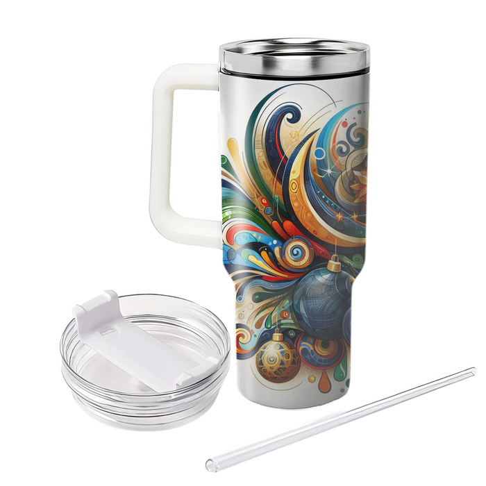 Abstract Global Harmony Festival Tumblers With Lids