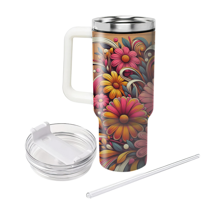  Floral Harmony  Tumbler Cups