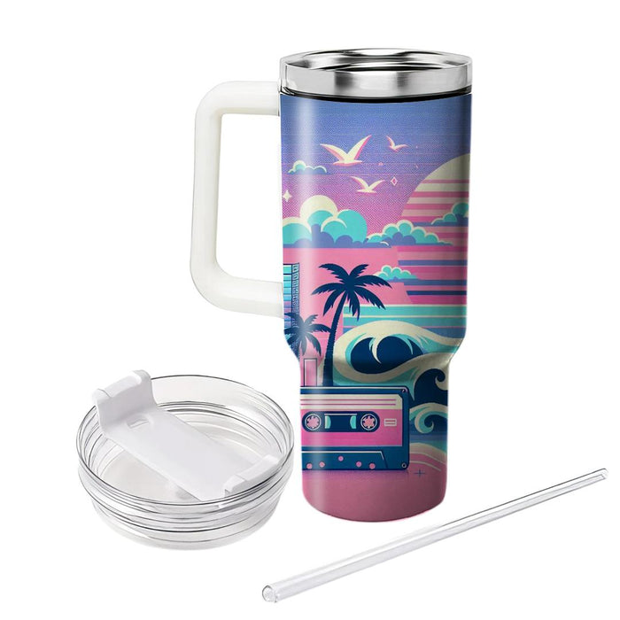 Vaporwave Waves  Unique Tumblers