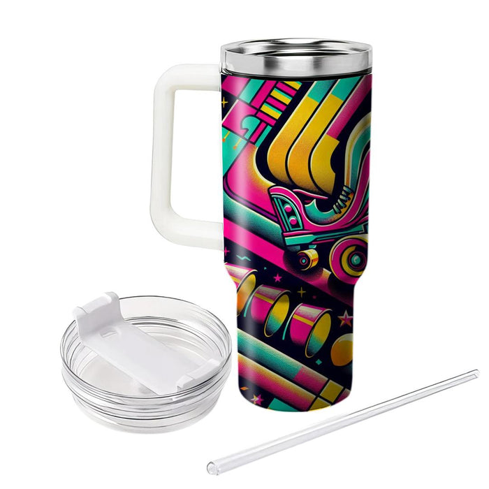 Vibrant Roller Rink  Tumbler Cups