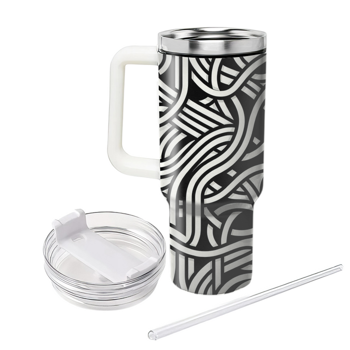 Abstract Line Curves Decorative Tumblers