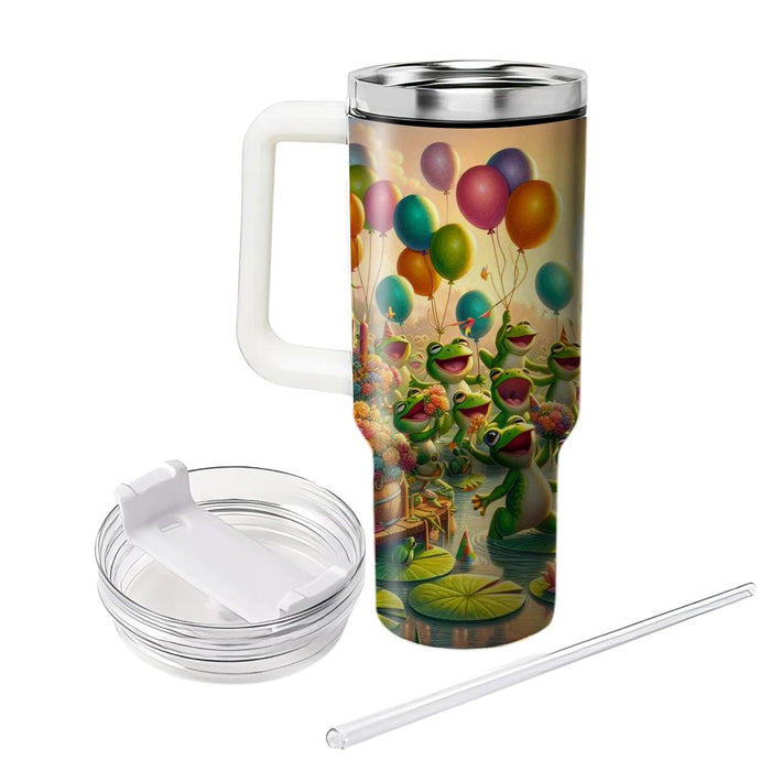 Whimsical Frog Festival  Custom Tumblers