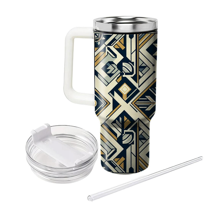 Art Deco Geometric Shapes  Personalized Tumblers