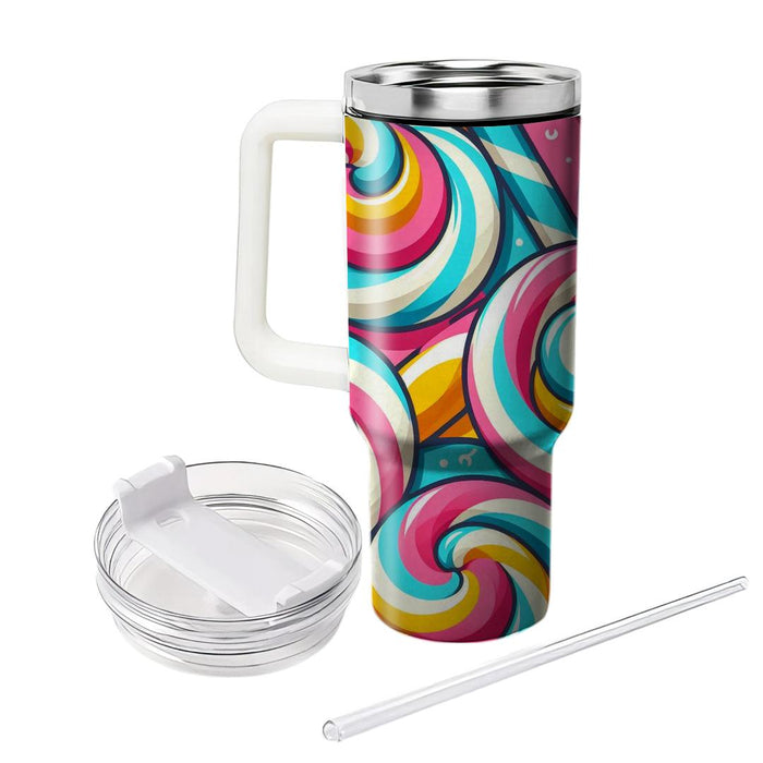 Candy Stripe Whirl  Tumblers For Gifts