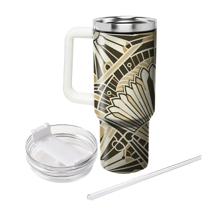 Art Deco Fan Flair  Insulated Tumblers